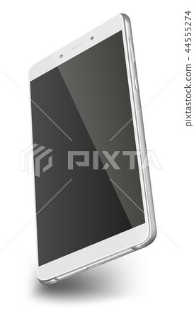 Smart phone with black screen isolated on white Smart phone with black screen isolated on white 44555274