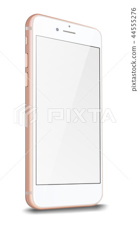 Smart phone with blank screen isolated on white Smart phone with blank screen isolated on white 44555276