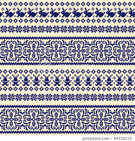 Wolf Nordic Pattern, - Stock Illustration [44556225] - PIXTA