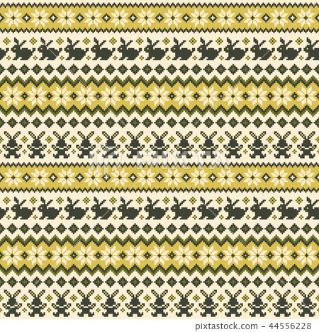 Wolf Nordic Pattern, - Stock Illustration [44556228] - PIXTA