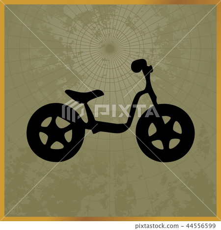 Icon with a black bike field map Icon with a black bike field map 44556599