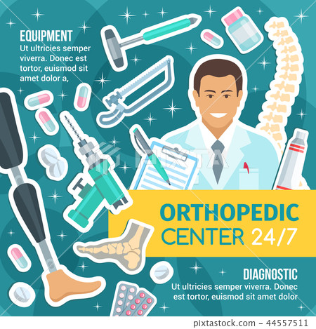Orthopedics and traumatology medicine, vector Orthopedics and traumatology medicine, vector 44557511