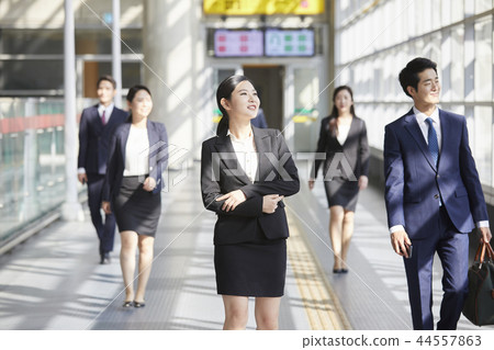 Businessman, Business Woman, Korean 44557863