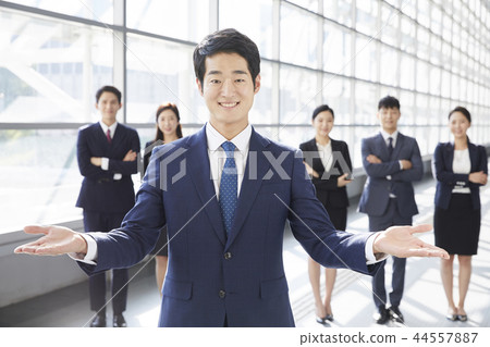 Businessman, Business Woman, Korean 44557887