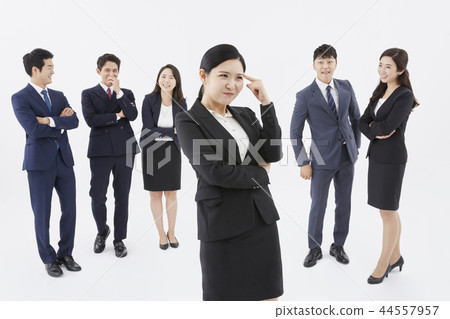 商人,女商人,韓國人 商人,女商人,韓國人 44557957