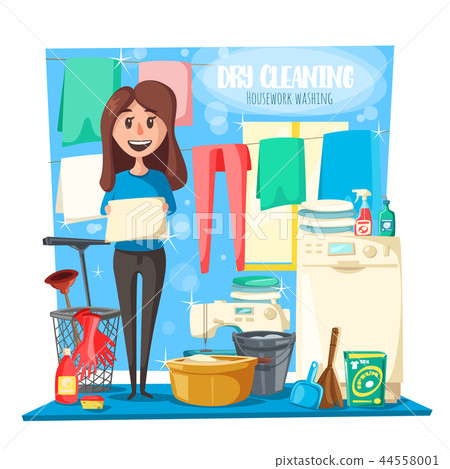 Dry cleaning, housewife and household tools Dry cleaning, housewife and household tools 44558001