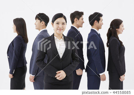 Businessman, Business Woman, Korean 44558085