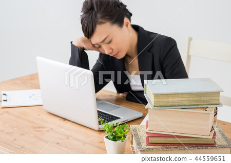 Tired of overtime work 44559651