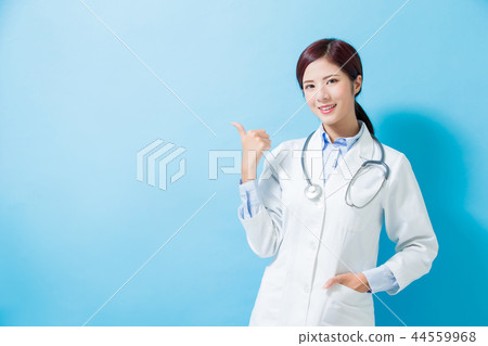 woman doctor thumb up woman doctor thumb up 44559968