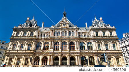 The Palais de la Bourse, a historic monument in Lyon, France 44560896