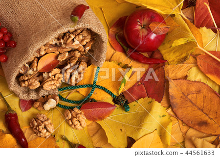 autumn harvest - fruits and vegetables autumn harvest - fruits and vegetables 44561633