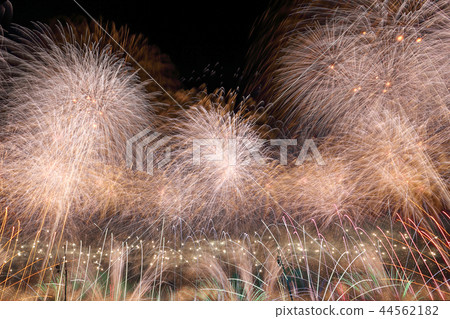 Fireworks covering the sky 44562182