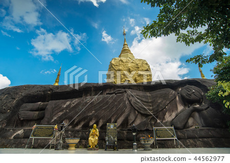 Golden Pagoda in Wat Tham pae dan , Golden Pagoda in Wat Tham pae dan , 44562977