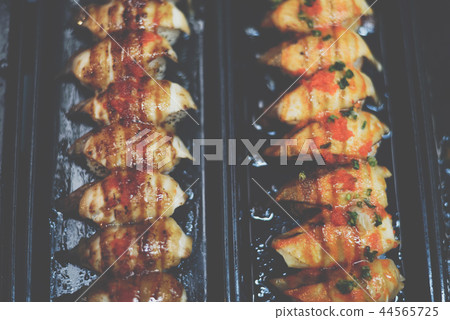 Japanese food in set different types of sushi 44565725