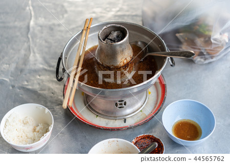 Braised beef clear with meat tendon soup stew Braised beef clear with meat tendon soup stew 44565762