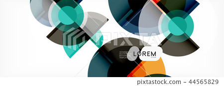 Vector fantastic circle modern geometric background template Vector fantastic circle modern geometric background template 44565829