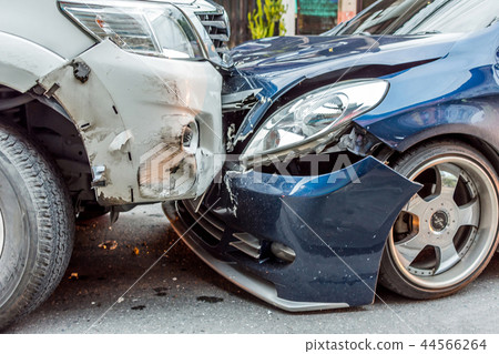 Car crash from car accident on the road 44566264