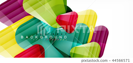 Glass triangles modern geometric composition, abstract background Glass triangles modern geometric composition, abstract background 44566571