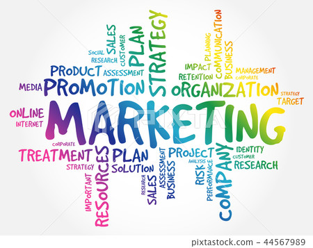 Marketing word cloud collage Marketing word cloud collage 44567989