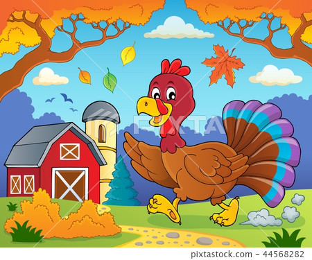 Running turkey bird theme image 4 Running turkey bird theme image 4 44568282