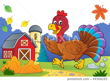 Running turkey bird theme image 3 Running turkey bird theme image 3 44568283