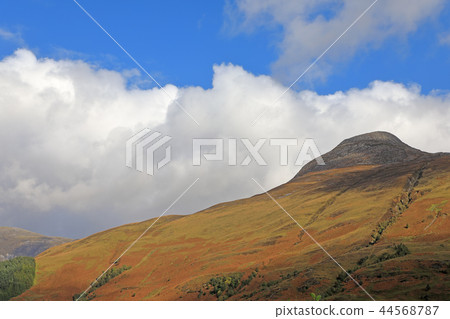 在Glencoe附近的風景在蘇格蘭 在Glencoe附近的風景在蘇格蘭 44568787