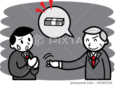 Man who is in trouble with men who request a bribe Man who is in trouble with men who request a bribe 44569336