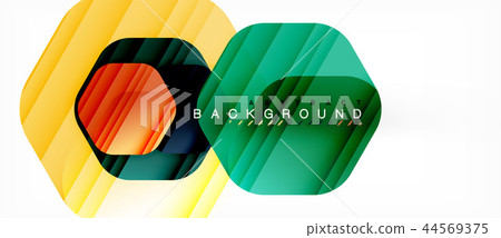Vector multicolored hexagons geometric abstract background Vector multicolored hexagons geometric abstract background 44569375