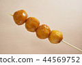 A skewer of Hong Kong-styled curry fish balls 44569752