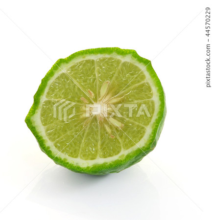 Kaffir lime on white background Kaffir lime on white background 44570229