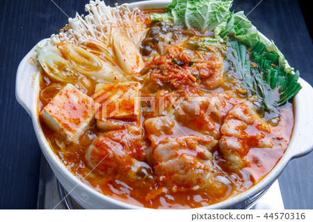 火鍋烹飪泡菜火鍋加熱 火鍋烹飪泡菜火鍋加熱 44570316