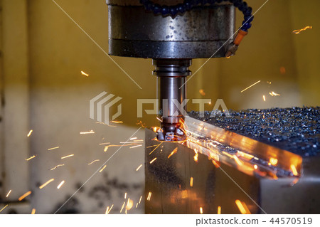 The CNC milling machine. The CNC milling machine. 44570519