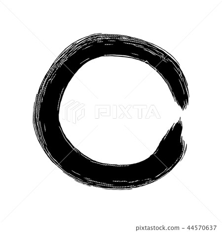 Zen circle isolated illustration 44570637