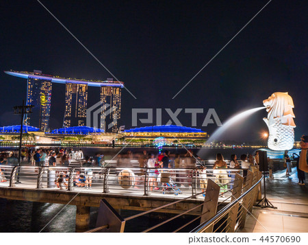 Singapore Marina Bay Night view 44570690