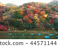 Arashiyama Togetsubashi upstream area boating, autumn leaves in Kyoto, Japan Arashiyama Togetsubashi upstream area boating, autumn leaves in Kyoto, Japan 44571144