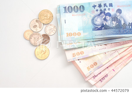 Dollar, Coin, Cash, money, NTD, TWD, Taiwan Coin 44572079