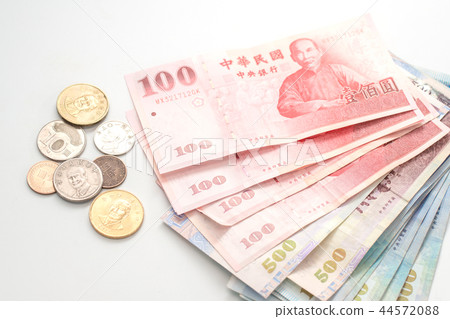 Dollar, Coin, Cash, money, NTD, TWD, Taiwan Coin 44572088