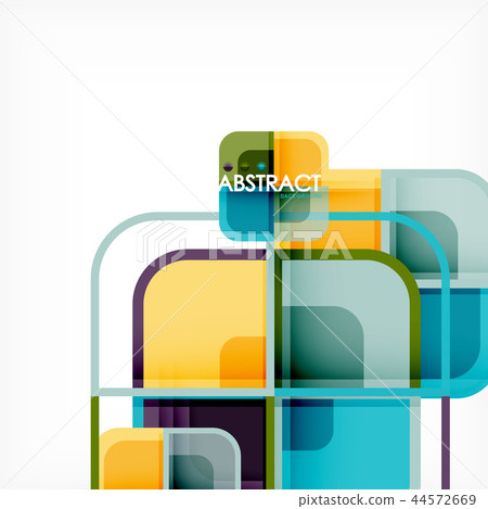 Abstract background, square shapes geometric composition Abstract background, square shapes geometric composition 44572669