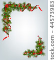 Christmas Garland Border 44573983
