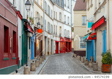 Paris. Old street on the Montmartre hill. Paris. Old street on the Montmartre hill. 44574199