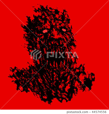 Bloody demon concept. Vector illustration. 44574556