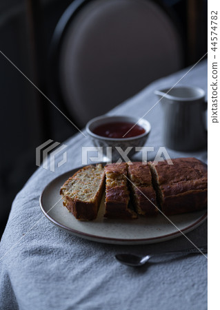 cake, rustic plate, jam, linen table cloth cake, rustic plate, jam, linen table cloth 44574782
