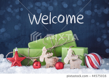 Green Christmas Gifts, Snow, Decoration, Welcome Green Christmas Gifts, Snow, Decoration, Welcome 44575016