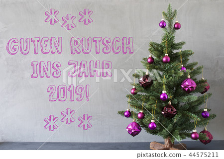 Christmas Tree, Guten Rutsch 2019 Means New Year 44575211