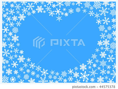 Christmas Background with white Snowflakes 44575378