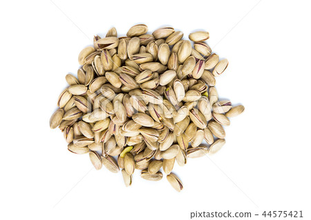 pistachios on a white background pistachios on a white background 44575421