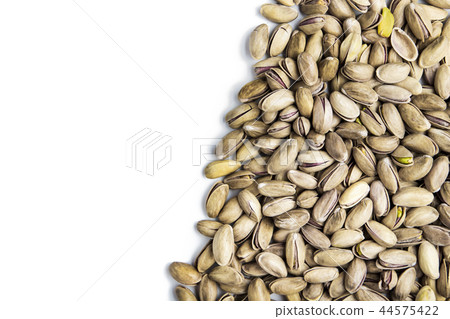 scattered pistachios isolated scattered pistachios isolated 44575422