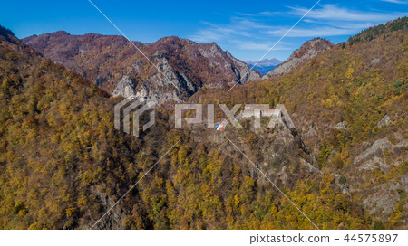 ruined Poenari fortress, Romania ruined Poenari fortress, Romania 44575897