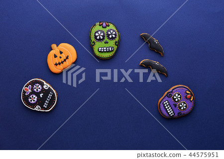 halloween cookies and place for text 44575951