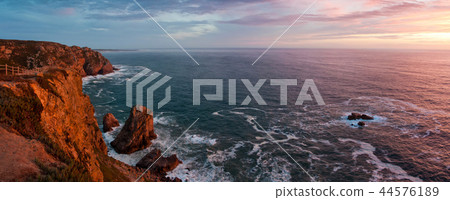 Panorama sunset at Cabo da Roca, Portugal Panorama sunset at Cabo da Roca, Portugal 44576189